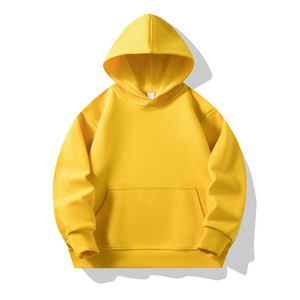 Sudaderas con capucha de gran tamaño de algodón grueso en blanco liso de alta calidad sin cuerda Unisex logotipo personalizado sudaderas con capucha de talla grande para hombre - Product Image 2