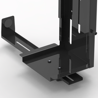 Support d'ordinateur en acier sous le bureau, support de processeur durable noir avec prix compétitif