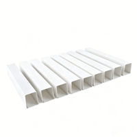 Plafond linéaire en tube carré d'aluminium de qualité supérieure, 30x80mm, panneau de plafond commercial, classe ignifuge, imperméable, acoustique, moderne