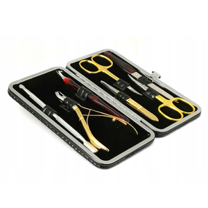 OEM Portable <b>Travel</b> Manicure Pedicure Set Stainless Steel Clippers Snap Shut Case Personal Nail Clipping Tools Grooming Kit Box - Product Image 3