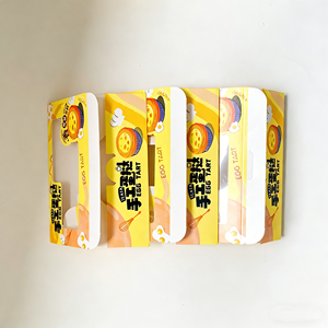 กล่องกระดาษบรรจุภัณฑ์อาหารเกรดเย่เฉิงสำหรับใส่ทาร์ตไข่ กล่องกระดาษพับได้แบบกำหนดเองพร้อมหน้าต่าง PVC ใส - Product Image 6