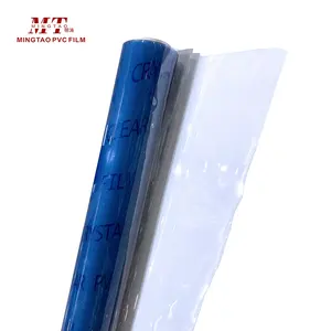 Neue ankunft super klar PVC kunststoff film rolle film voller blau china