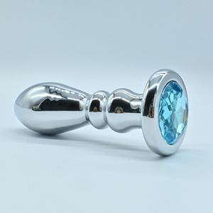 Металлические секс-игрушки для точки G: Новые металлические анальные пробки с тремя кольцами и резьбой, для расширения ануса, мастурбации, интимные товары для взрослых - Product Image 2