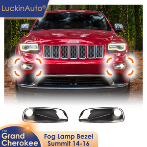 Bisel de luz antiniebla LuckinAuto para Jeep Grand Cherokee <span class=keywords><strong>Summit</strong></span> 2014 <span class=keywords><strong>2015</strong></span> 2016 OEM 68143084AB 68143085AB - Product Image 1