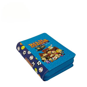 <span class=keywords><strong>Bible</strong></span> Reina Valera en cuir personnalisé avec couverture rigide, impression avec fermeture éclair en métal <span class=keywords><strong>illustrée</strong></span>, bibles pour enfants - Product Image 2