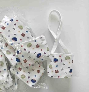 Boba ที่ใส่กาแฟแบบใช้ซ้ำได้พิมพ์โลโก้กำหนดเองผ้าแคนวาสผ้าฝ้ายใช้ซ้ำได้สำหรับเดินทาง - Product Image 6