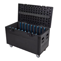 Boîtier d'écran LED à double couche antichoc avec ceinture de verrouillage en PE, 500*500-500*1000mm, utilisé pour la protection du transport