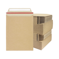 Zmybcpack 100 Pack 6X8 pouces auto-scellant Kraft brun enveloppes en carton rigide pour Photos photographie séjour papier Kraft