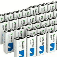 Piles alcalines 9V longue durée, étanches et durables pour microphones, télécommandes, jouets – Vente en gros OEM