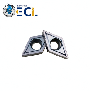 Plaquettes de tournage en carbure revêtues PVD série DCMT-TF Easy Cool pour tour automatique (acier, acier inoxydable, fonte) HRC<50 - Product Image 1