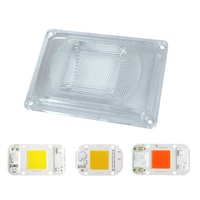 Lensa Led Bentuk Persegi Panjang 64Mm X 91Mm untuk 220V Ac Led 50W