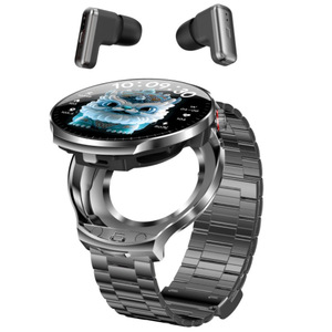 สมาร์ทวอทช์ T100 รองรับการโทรผ่านบลูทูธ ตรวจวัดสุขภาพ วัดอัตราการเต้นของหัวใจ ตรวจจับการนอนหลับ แบตเตอรี่ขนาดใหญ่ หูฟังออกกำลังกายแบบซ่อนในตัว - Product Image 5