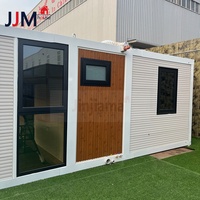 Maison conteneur extensible JJM Hurricane Proof 20Ft 40Ft avec salon, 2 à 5 chambres, design pliable, villa de luxe