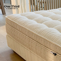 Matelas confortable de luxe pour chambre à coucher Matelas naturel à ressorts fait main de haute qualité