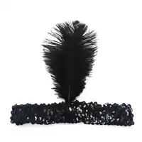 Feather Party Headband for Women, Flapper