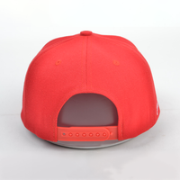 Gorras Clásicas de Seis Paneles Ajustables con Cierre a Presión, Bordado Rojo Personalizado, Transpirables, Impermeables, Unisex, Gorras de Béisbol con Diseño Animal