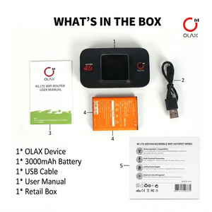 Routeur WiFi <span class=keywords><strong>mobile</strong></span> OLAX MF982 4G avec port pour carte TF et emplacement pour carte SIM, 150 Mbps LTE MiFi, batterie 3000 mAh, écran LCD, interface Type-C, MIFIS - Product Image 6