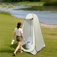 Tente de douche extérieure en gros, cabine de camping portable, vestiaire sans installation requise, toilettes d'intimité, sanitaire mobile quatre saisons