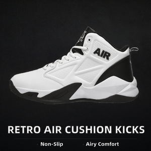 Chaussures de sport décontractées pour hommes de haute qualité, respirantes, avec coussin d'air, style rétro, antidérapantes, pour le basketball et la course en extérieur. - Product Image 3