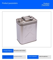 Couvercle carré en acier baril à huile grande capacité stockage épais réservoir d'essence Pot d'essence marque FUJI de haute qualité