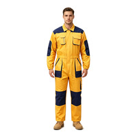 Combinaison de travail personnalisée en gros, durable et résistante à l'usure, avec fermeture éclair frontale, pour atelier et usine