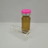 Flacons en verre borosilicate pour injection pharmaceutique 10 ml transparents ambrés avec bouchon en caoutchouc et impression sérigraphique