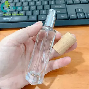 Frasco de perfume vazio clássico 100ml, conjunto de garrafa de vidro do oem do spray