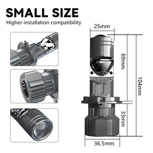 หลอดไฟหน้า LED H4 V26 110W 13000LM 6000K กันน้ำอุปกรณ์อเนกประสงค์สำหรับรถยนต์และรถจักรยานยนต์ - Product Image 2