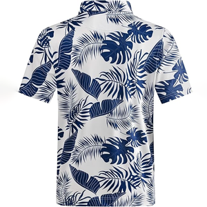 Broderie florale personnalisée ODM de haute qualité en nylon pour chemises uniformes à manches courtes de golf pour hommes - Product Image 2