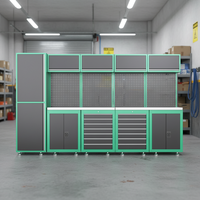 Gabinete de Herramientas Modular de Acero Resistente Personalizable OEM, Moderno, Combinado, con 14 Cajones, Cerradura con Llave, Capacidad de Carga de 1000 kg, 5 Años de Garantía Contra la Oxidación