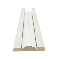 Moulure de plinthe en MDF blanc moderne, apprêtée, résistante à l'humidité, écologique et durable, garantie 3 ans
