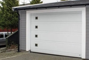 Portes sectionnelles automatiques isolées en mousse de PU Portes de garage à panneau sandwich en acier Vente à chaud en usine - Product Image 2