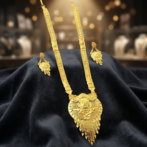 Wholesale 14K 18K 24K Micron Gold Fashion Long Jewelry Set, Traditional Wedding Long Jewelry Set Micron Forming Long Jewelry Set - Product Image 4