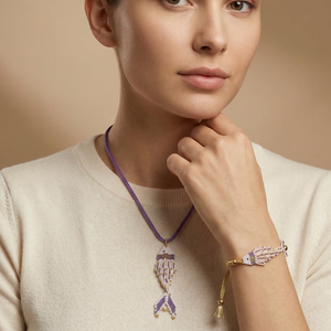 Bracelet artisanal en soie pure tressée avec perles Miyuki, motif queue de <span class=keywords><strong>poisson</strong></span> Koi, bracelets perlés tendance, collier queue de <span class=keywords><strong>poisson</strong></span> - Product Image 3