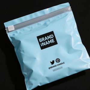 Private Design Recycled Poly Custom Color Waterproof Bio-degradable Disposable Mailers Custom Shipping Bags Clothing Shoes <b>Socks</b> - Product Image 5