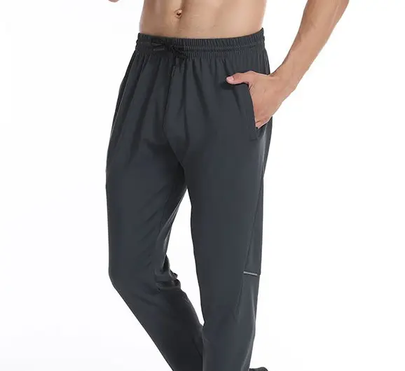 Pantalones de chándal deportivos de secado rápido de Color sólido para hombre, holgados, para correr, Fitness, baloncesto, exterior, informales, 260 GSM, 90% poliéster, 10% Spandex