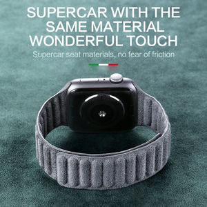 Aktivitas Penghabisan Stok Tali Jam Magnetik Klasik untuk alcantara 38mm/40mm IWatch1/2/<span class=keywords><strong>3</strong></span>/4/5/6/7/8/9/S10/SE/ultra Strap Suede - Product Image 3