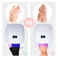 Gants de protection UV professionnels avec logo personnalisé pour le soin des ongles Lampe à ongles en gel sans doigts pour manucure pour femme