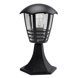 Lampada da parete esterna in alluminio IP44, E27, nera, 30x16x16 cm - Illuminazione decorativa e funzionale per esterni. - Product Image 1