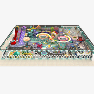 Aire de jeux intérieure sur le thème du futur magique personnalisée, aire de jeux en sable, toboggan pour enfants - Product Image 3
