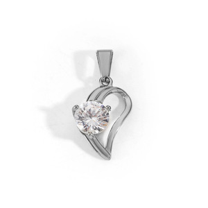 Collezione di ciondoli bikini lucidi F238 in acciaio inossidabile placcato oro 18K PVD con zirconi, a forma di cuore, angelo, fiore, ciondoli fai da te, impermeabili e anti-ossidazione. - Product Image 3