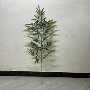 Venta al por Mayor de Hojas de Bambú Artificiales de Plástico de Alta Calidad, Bonsái Ecológico con Tacto Natural, Realista y Lujoso para el Hogar - Product Image 2