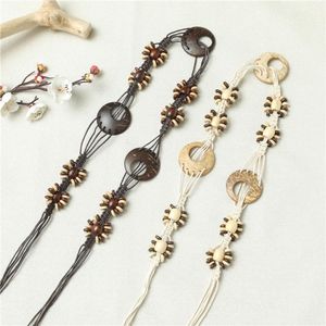 <span class=keywords><strong>Ceinture</strong></span> personnalisée en bois tressé avec pompon pour robes, style bohème estival, <span class=keywords><strong>ceinture</strong></span> fine en perles pour femmes - Product Image 5