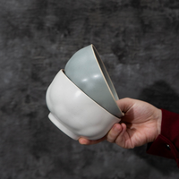 Ensemble de bols en céramique de style japonais moderne, bols à dessert, à soupe et à riz, pour usage domestique et en restaurant, non toxiques, compatibles lave-vaisselle