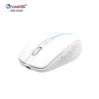 Nouvelle souris de jeu sans fil double mode 2.4G&BT Souris de jeu 6D pour ordinateur avec batterie amovible et rechargeable, MW-036M