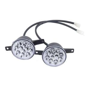 ไฟหน้ารถ LED แบบกลม 9 ดวง พร้อมปลั๊กยึด ไฟหน้ากันน้ำสำหรับรถจักรยานไฟฟ้า รถสามล้อ มอเตอร์ไซค์ - Product Image 4