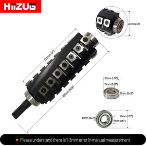 Tête de coupe spirale Hiizug de 6 pouces pour dégauchisseuse-raboteuse de 6 pouces, tête de coupe hélicoïdale pour le travail du bois - Product Image 2