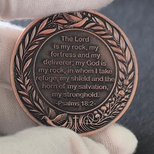 Moneda de Desafío Cristiana Personalizada, Inspiradora, de Aleación de Zinc, con Versículos de los Salmos, para EE. UU. y Medio <span class=keywords><strong>Oriente</strong></span> - Product Image 4