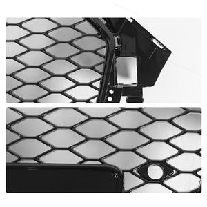 Rejilla de parachoques delantero estilo RS de Audi, plástico ABS negro, para actualización de A4, A3, A5. - Product Image 2