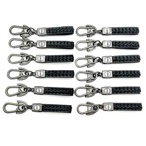 Wholesale Car Keyrings Leather Lettering Keychain for Car Brands Keyrings Metal <b>Key</b> <b>Ring</b> With <b>Customized</b> Logo Keychain - Product Image 1